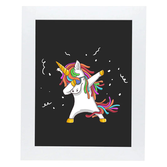 8.5" x 11" White MDF Wood Children's Art Picture Frame with Elastic Straps
