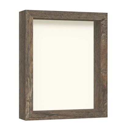 8" x 10" Brown Driftwood Finish MDF Wood Shadow Box Frame