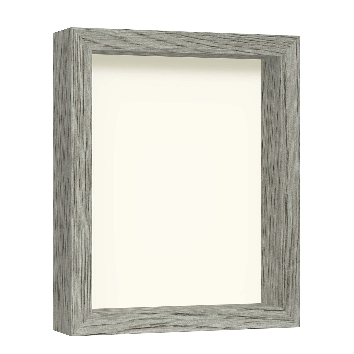 8" x 10" Gray Driftwood Finish MDF Wood Shadow Box Frame