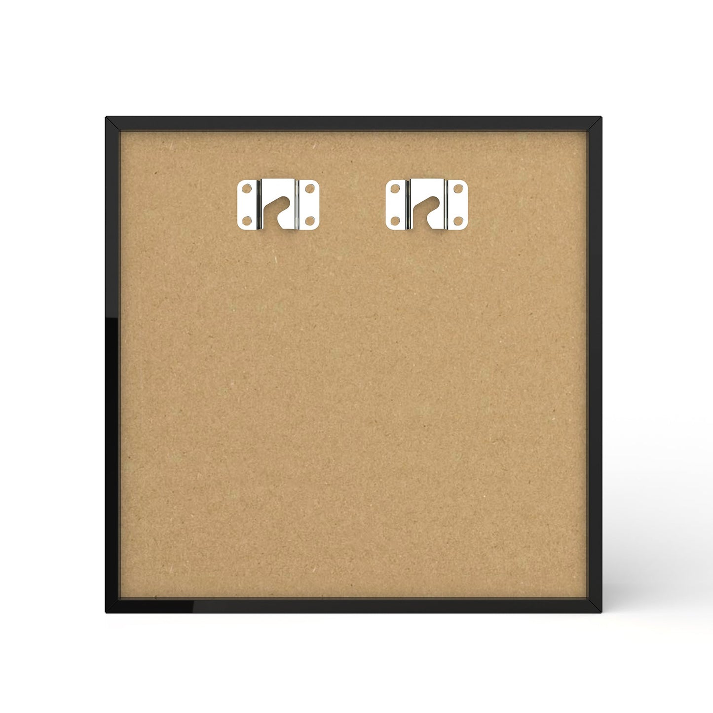 8" x 8" Black MDF Wood Linen Backboard Shadow Box Frame