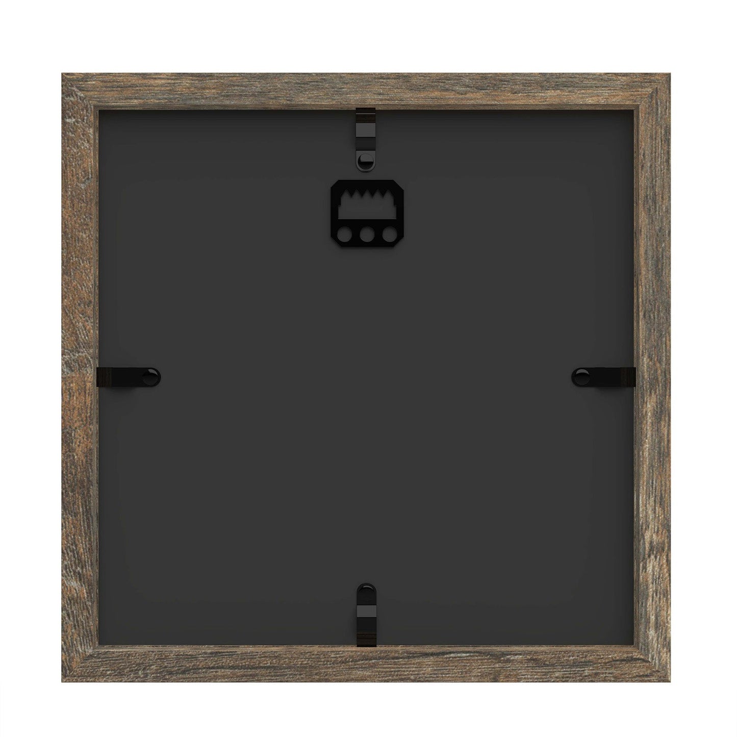 8" x 8" Brown Driftwood Finish MDF Wood Shadow Box Frame