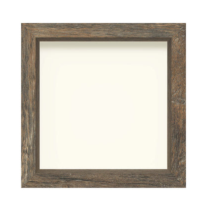 8" x 8" Brown Driftwood Finish MDF Wood Shadow Box Frame