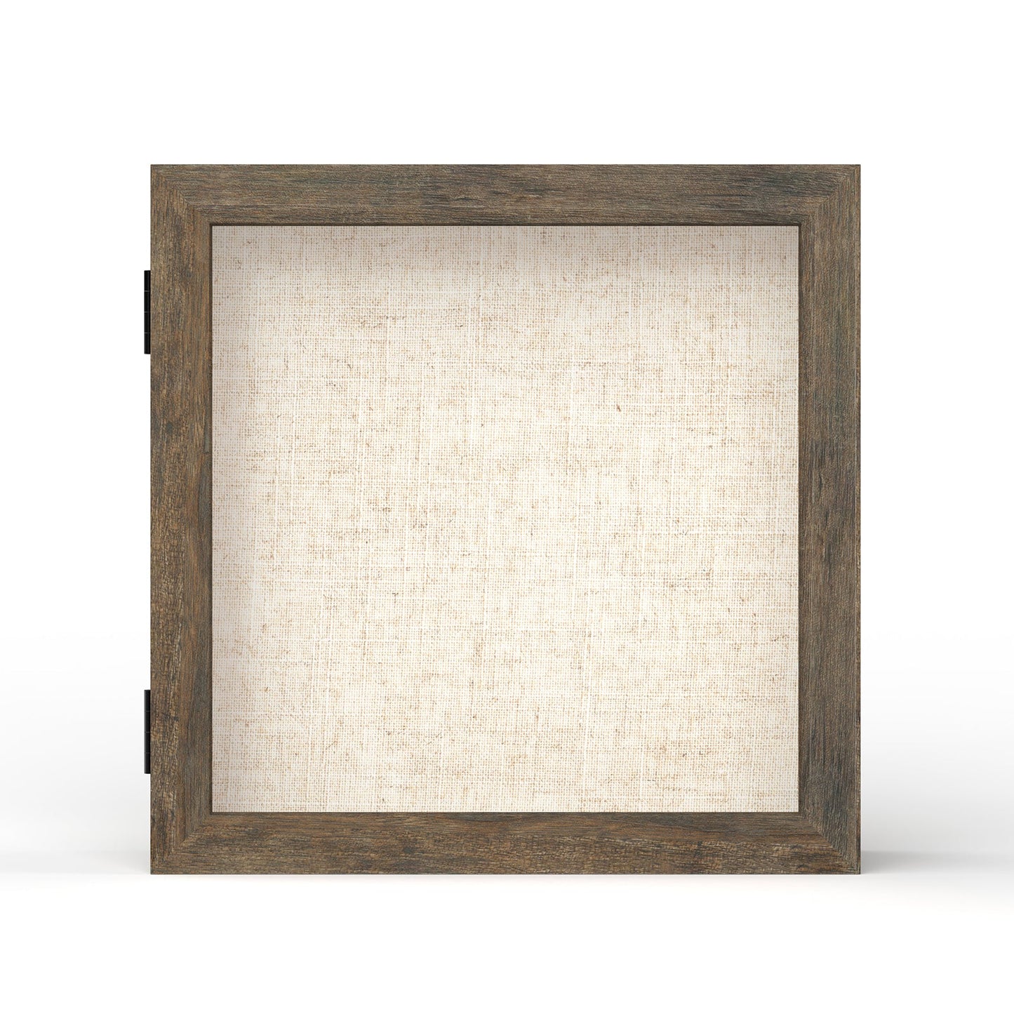 8" x 8" Brown Woodgrain MDF Wood Linen Backboard Shadow Box Frame