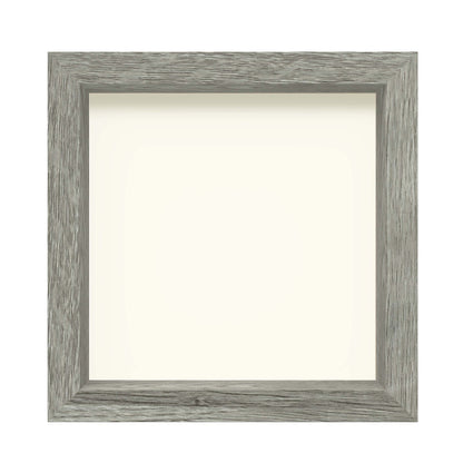 8" x 8" Gray Driftwood Finish MDF Wood Shadow Box Frame