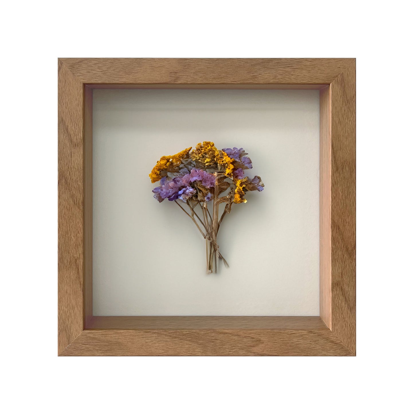 8" x 8” Light Oak MDF Wood Shadow Box Frame