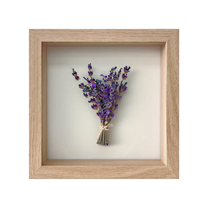 8" x 8” Natural Oak MDF Wood Shadow Box Frame