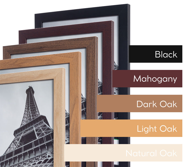 12 X 18 Black Mdf Wood Multi Pack Back Loading Poster Frames Frameworks