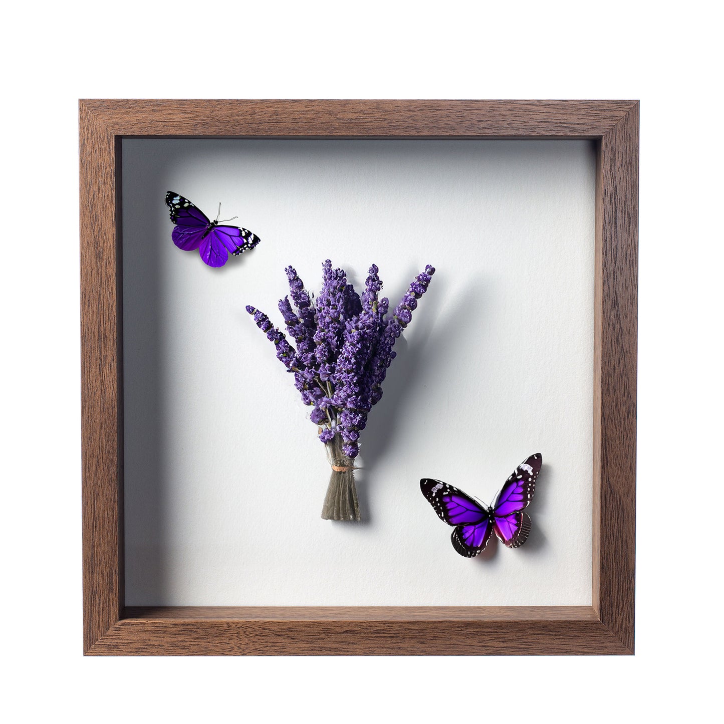 11" x 11” Dark Oak MDF Wood Shadow Box Frame