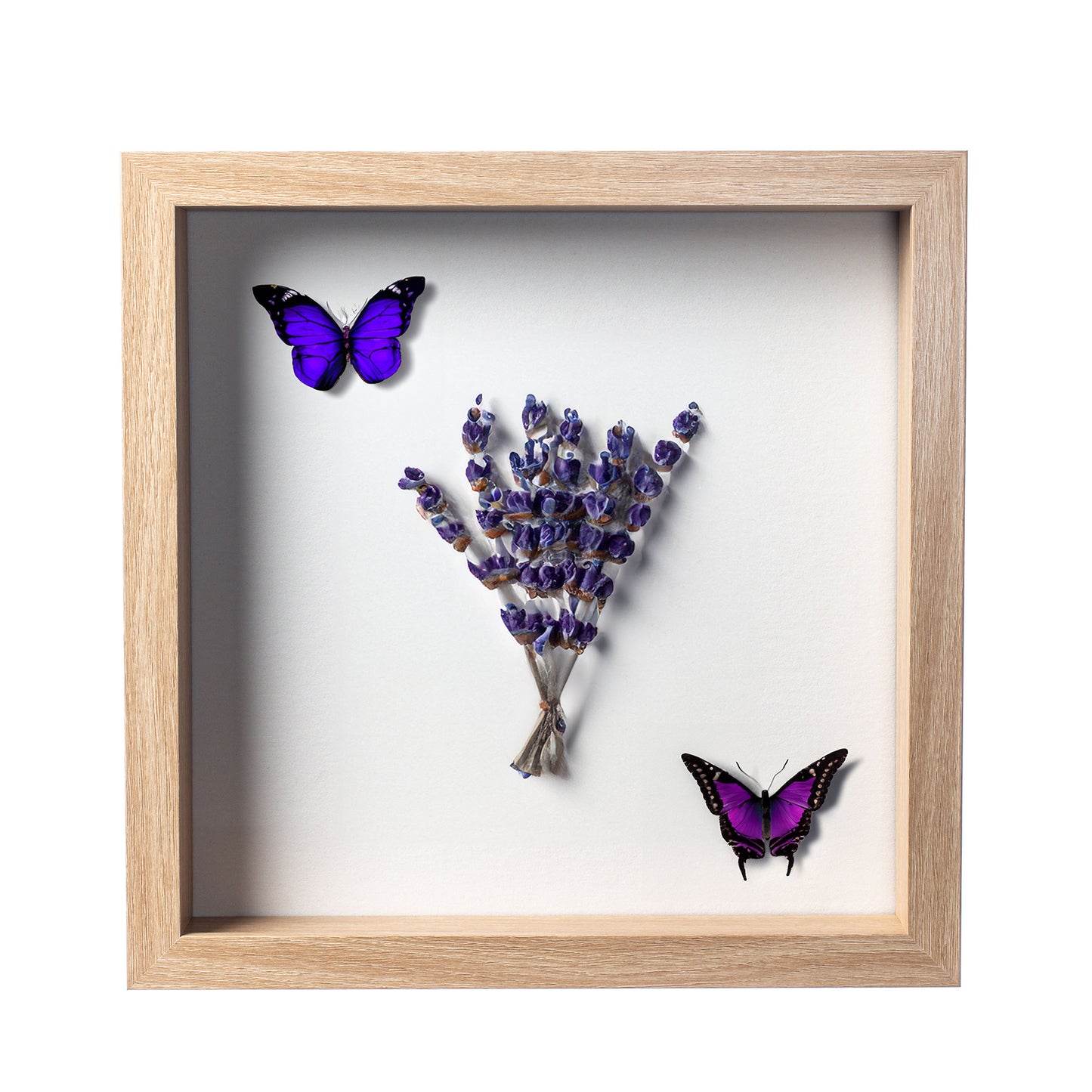 11" x 11” Natural Oak MDF Wood Shadow Box Frame