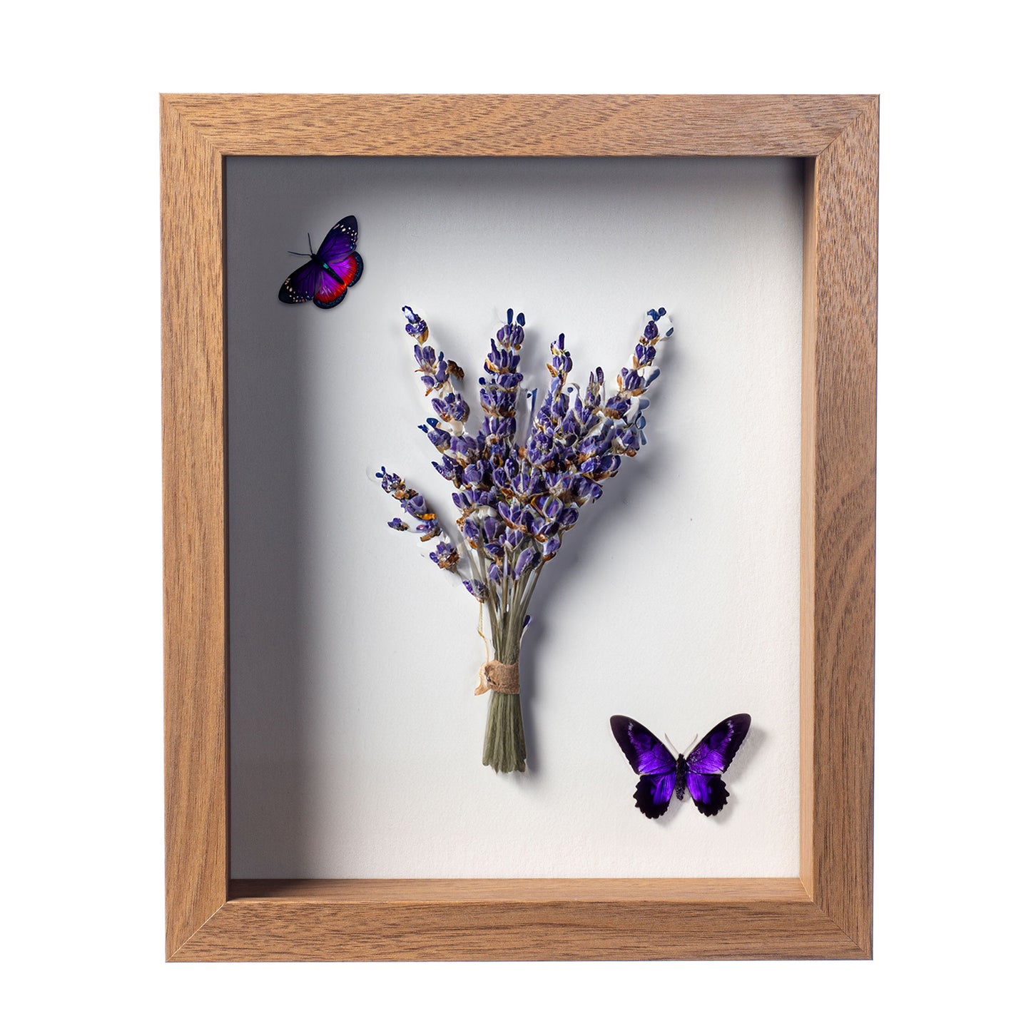 8 1/2” x 11” Light Oak MDF Wood Shadow Box Frame