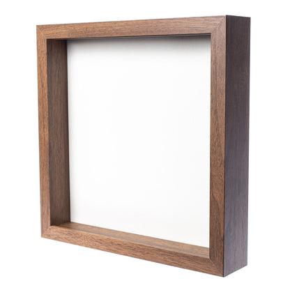 11" x 11” Dark Oak Wood Shadow Box Frame