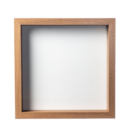 11" x 11” Light Oak Wood Shadow Box Frame