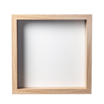 11" x 11” Natural Oak Wood Shadow Box Frame