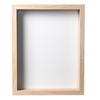 16x24 Natural Shadowbox Frame - Interior Size 16x24 by 1 inch Deep - Natural Frame Is Made to Display Items Up to 1 inch Deep - Brown