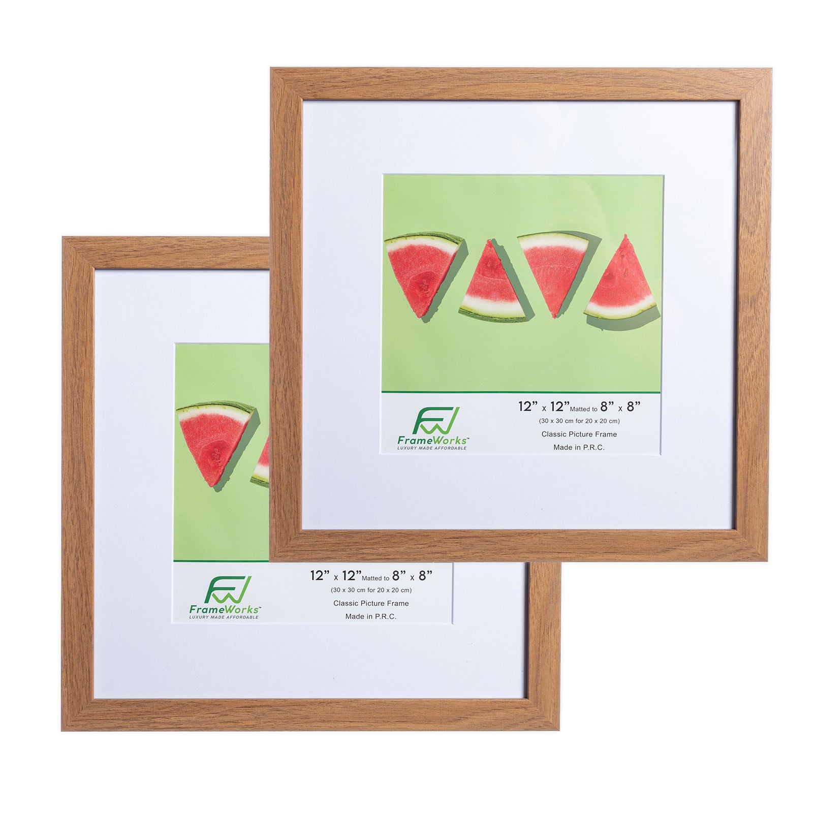 30x30 cm oak frame - Narrow, Picture frames