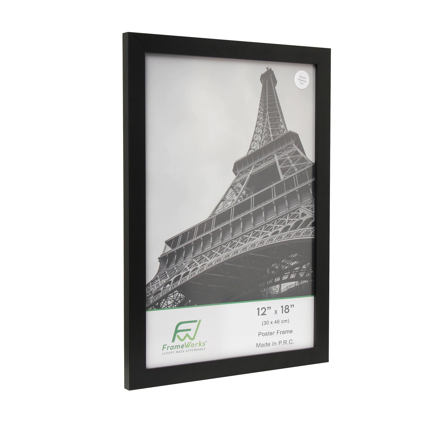 12" x 18" Black Wood 2-Pack Back-Loading Poster Frames