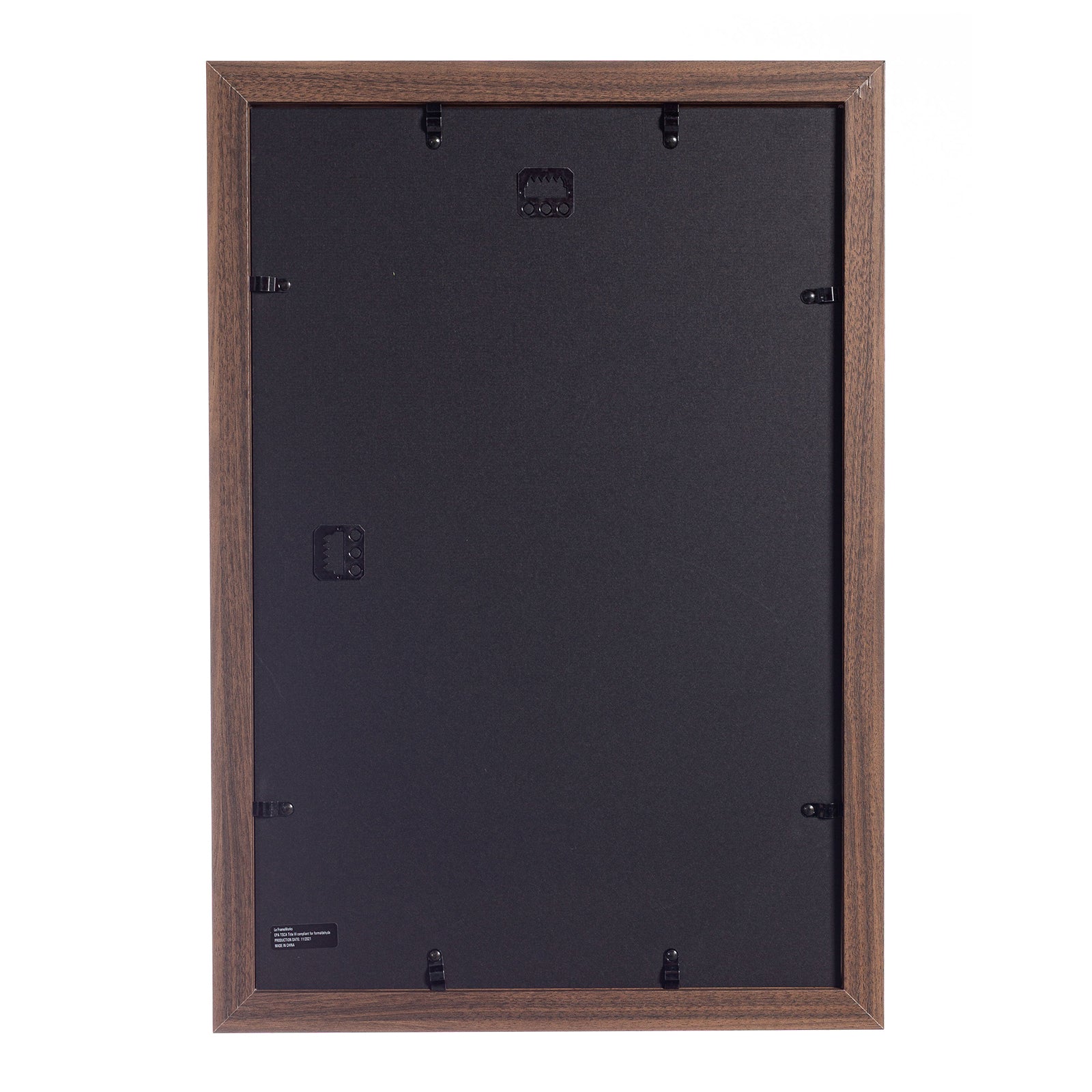 12" x 18" Dark Oak Wood 2-Pack Back-Loading Poster Frames