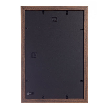 12" x 18" Dark Oak Wood 2-Pack Back-Loading Poster Frames