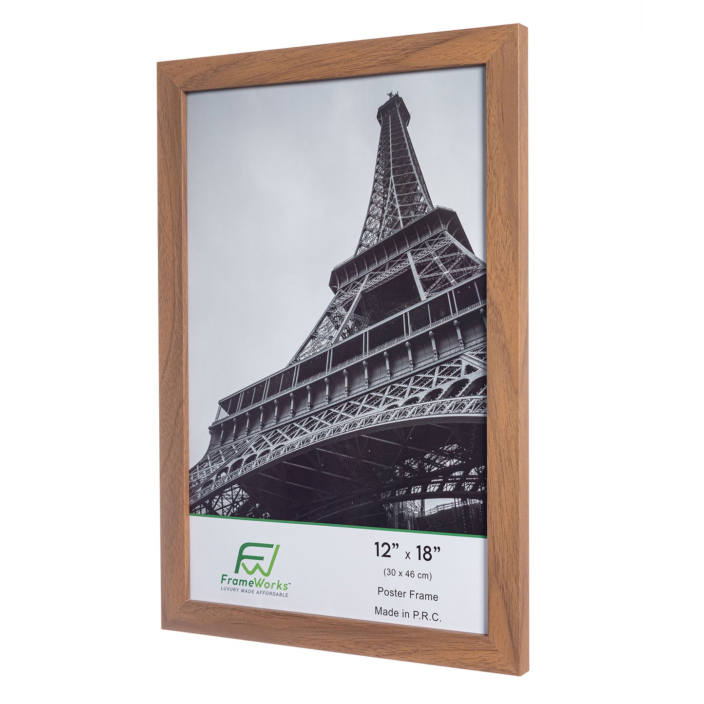 12" x 18" Light Oak Wood 2-Pack Back-Loading Poster Frames