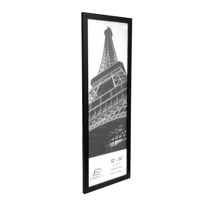 12" x 36" Black MDF Wood Multi-Pack Back-Loading Poster Frames