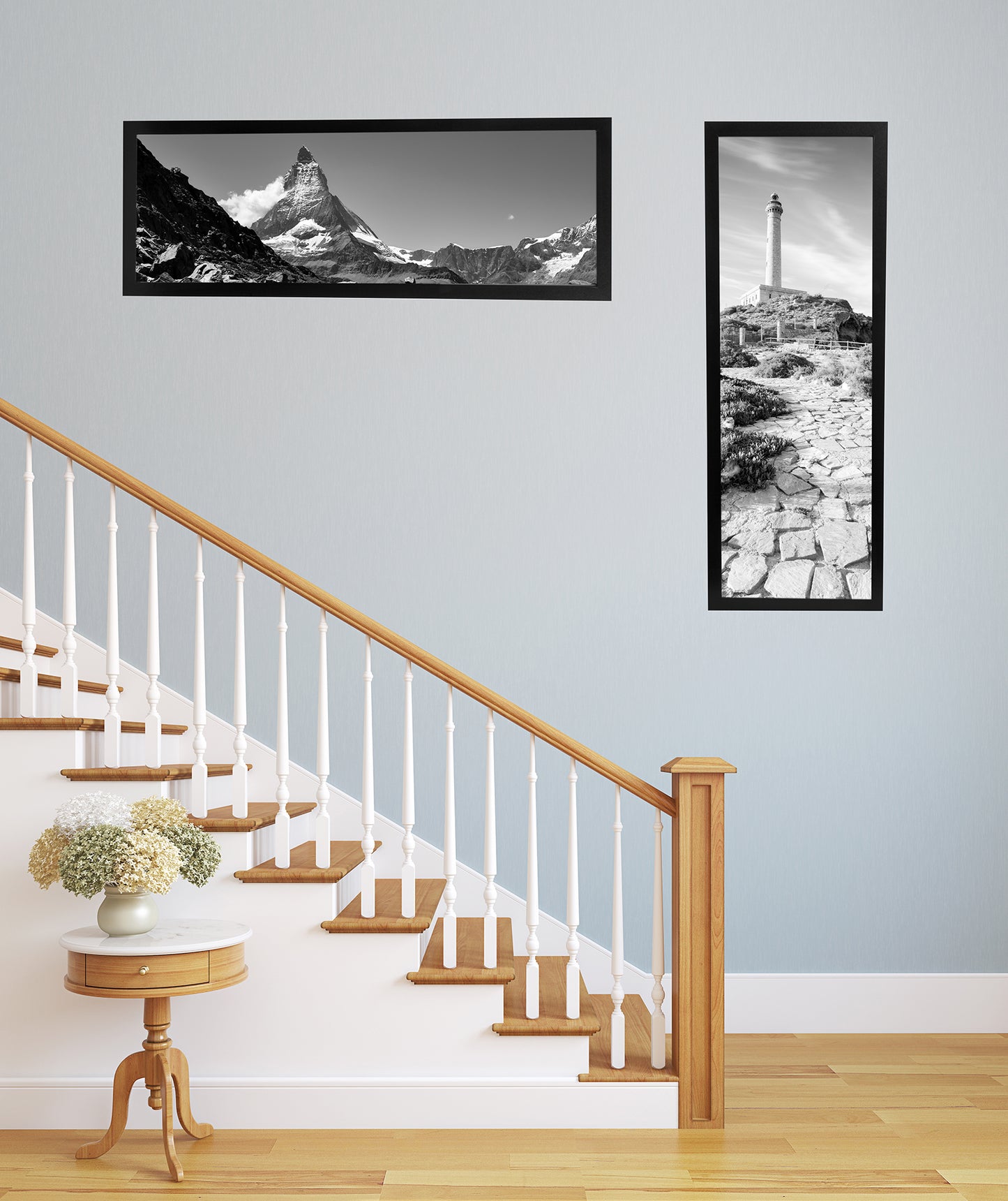 12" x 36" Black MDF Wood Multi-Pack Back-Loading Poster Frames