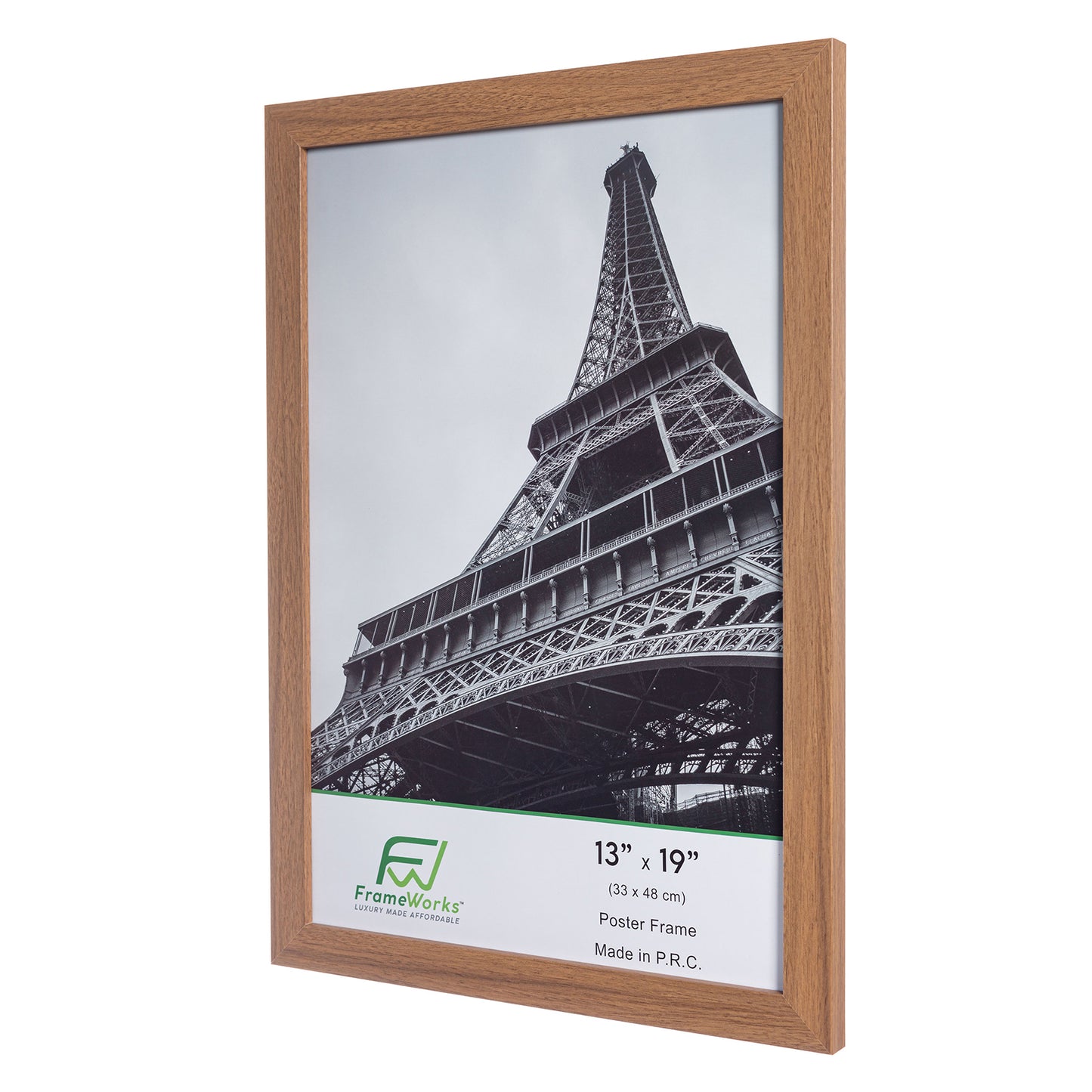 13" x 19" Light Oak Wood 2-Pack Back-Loading Poster Frames