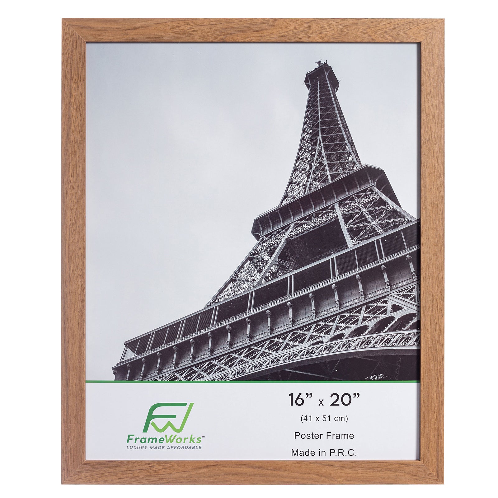 16" x 20" Light Oak Wood 2-Pack Back-Loading Poster Frames