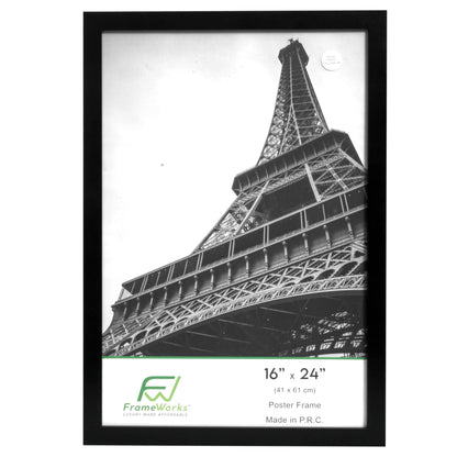 16" x 24" Black MDF Wood Multi-Pack Back-Loading Poster Frames