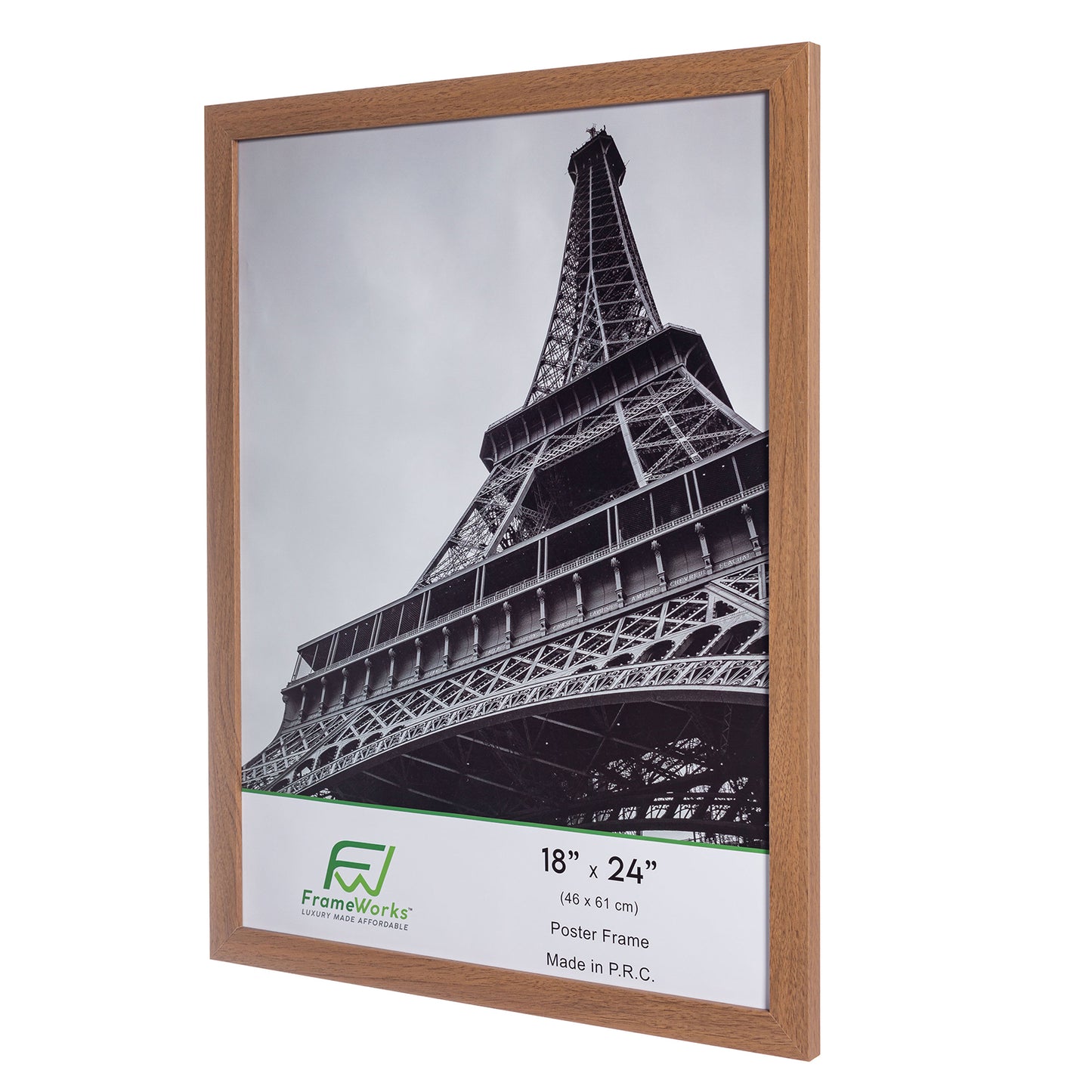 18" x 24" Light Oak Wood 2-Pack Back-Loading Poster Frames