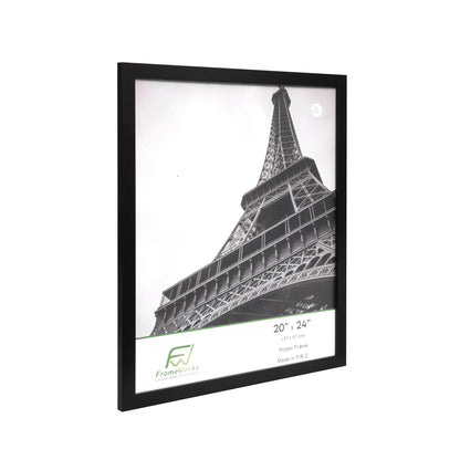 20" x 24" Black MDF Wood Multi-Pack Back-Loading Poster Frames