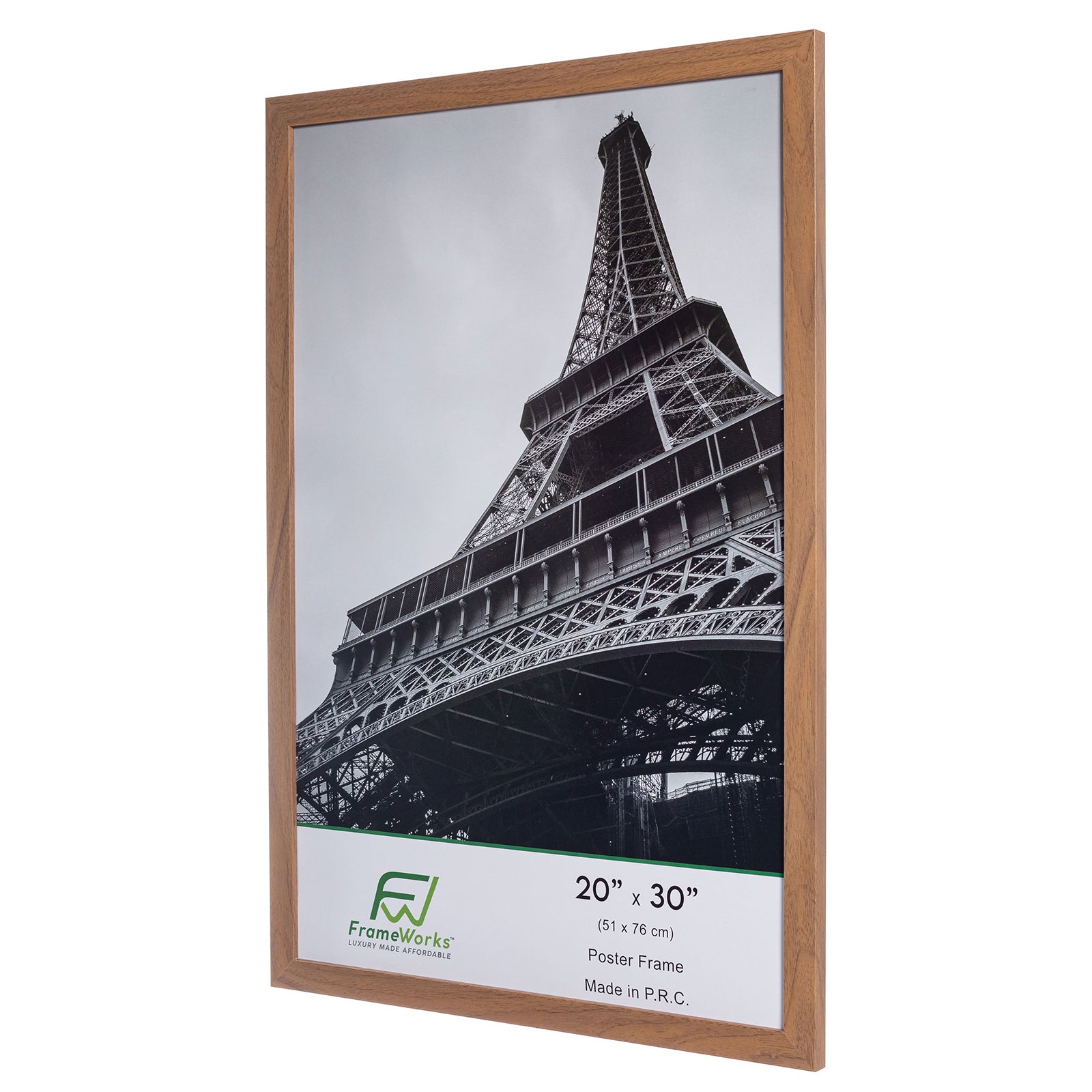 20" x 30" Light Oak Wood 2-Pack Back-Loading Poster Frames