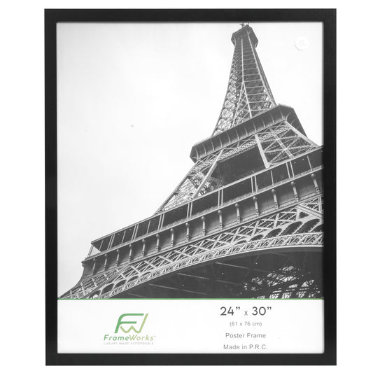 24" x 30" Black MDF Wood Multi-Pack Back-Loading Poster Frames