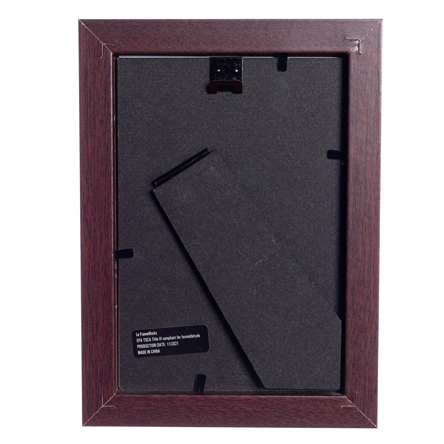 4" x 6” Classic Light Mahogany Picture Frame with Tempered Glass