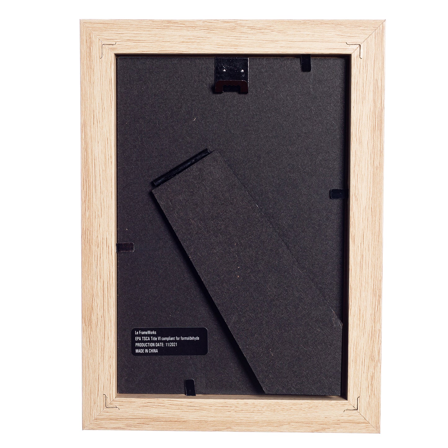 4" x 6” Classic Natural Oak Picture Frame with Tempered Glass