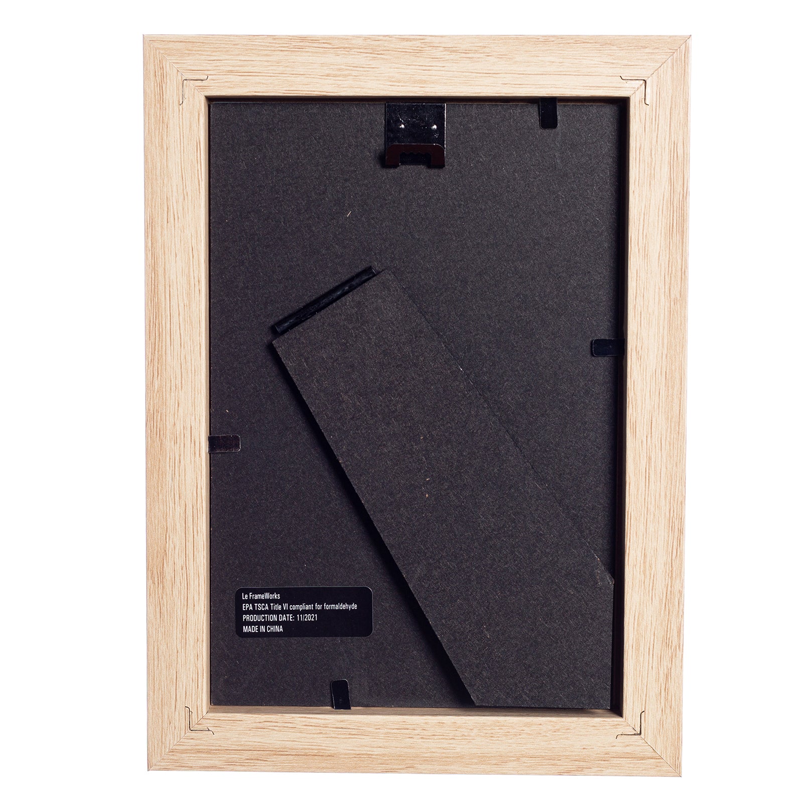 4" x 6” Classic Natural Oak Picture Frame with Tempered Glass