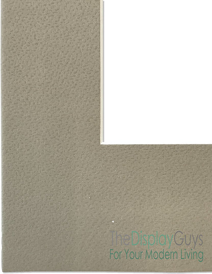 5" x 7" 25 Pack of Textured Gray Mat Boards, Backing Boards and Plastic Bags