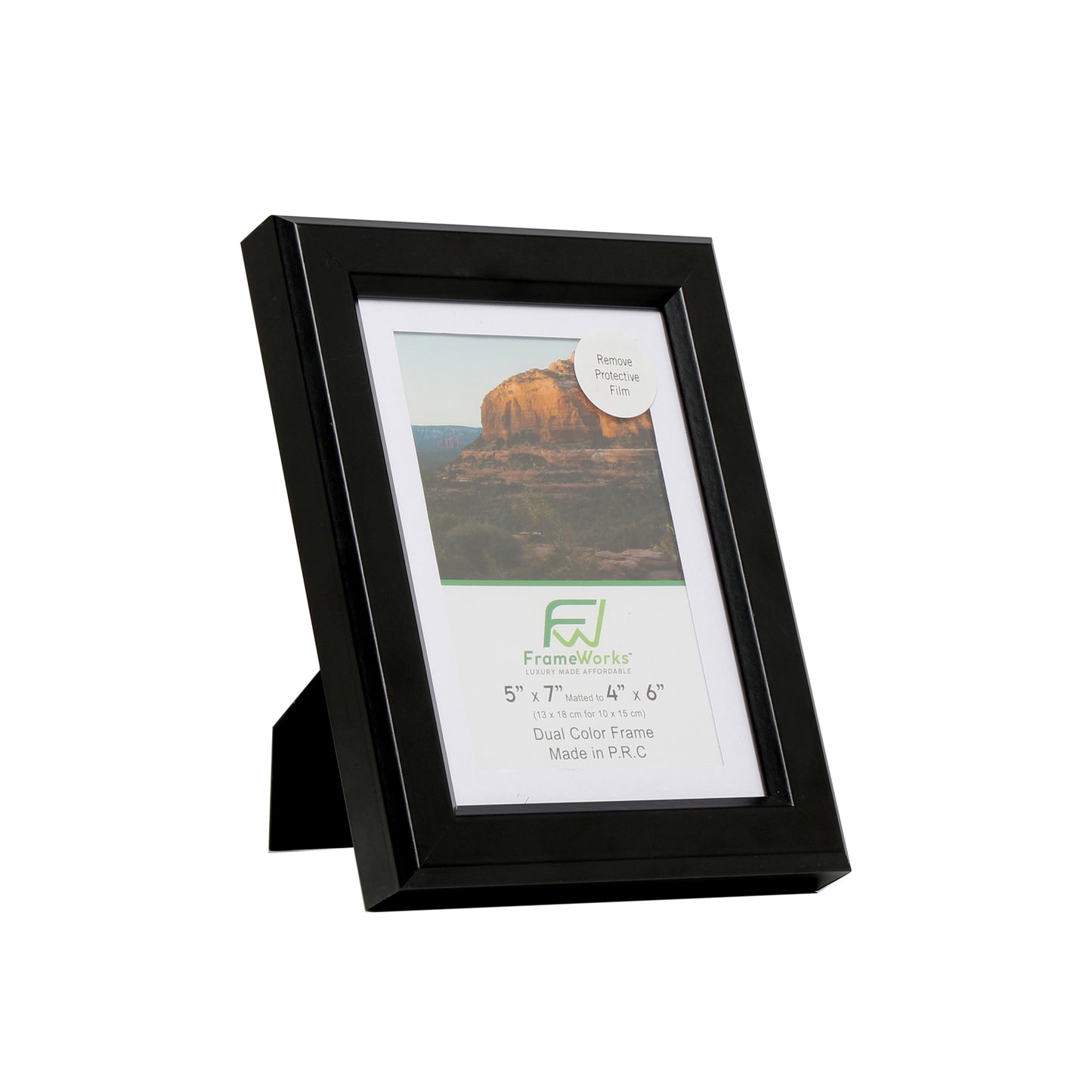 5" x 7" Black Wood 2-Pack Gunnabo Picture Frames, 4" x 6" Matted