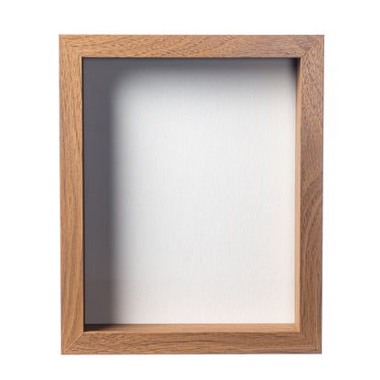 8.5” x 11” Light Oak Wood Shadow Box Frame