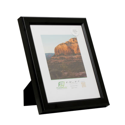 8" x 10" Black Wood 2-Pack Gunnabo Picture Frames, 5" x 7" Matted