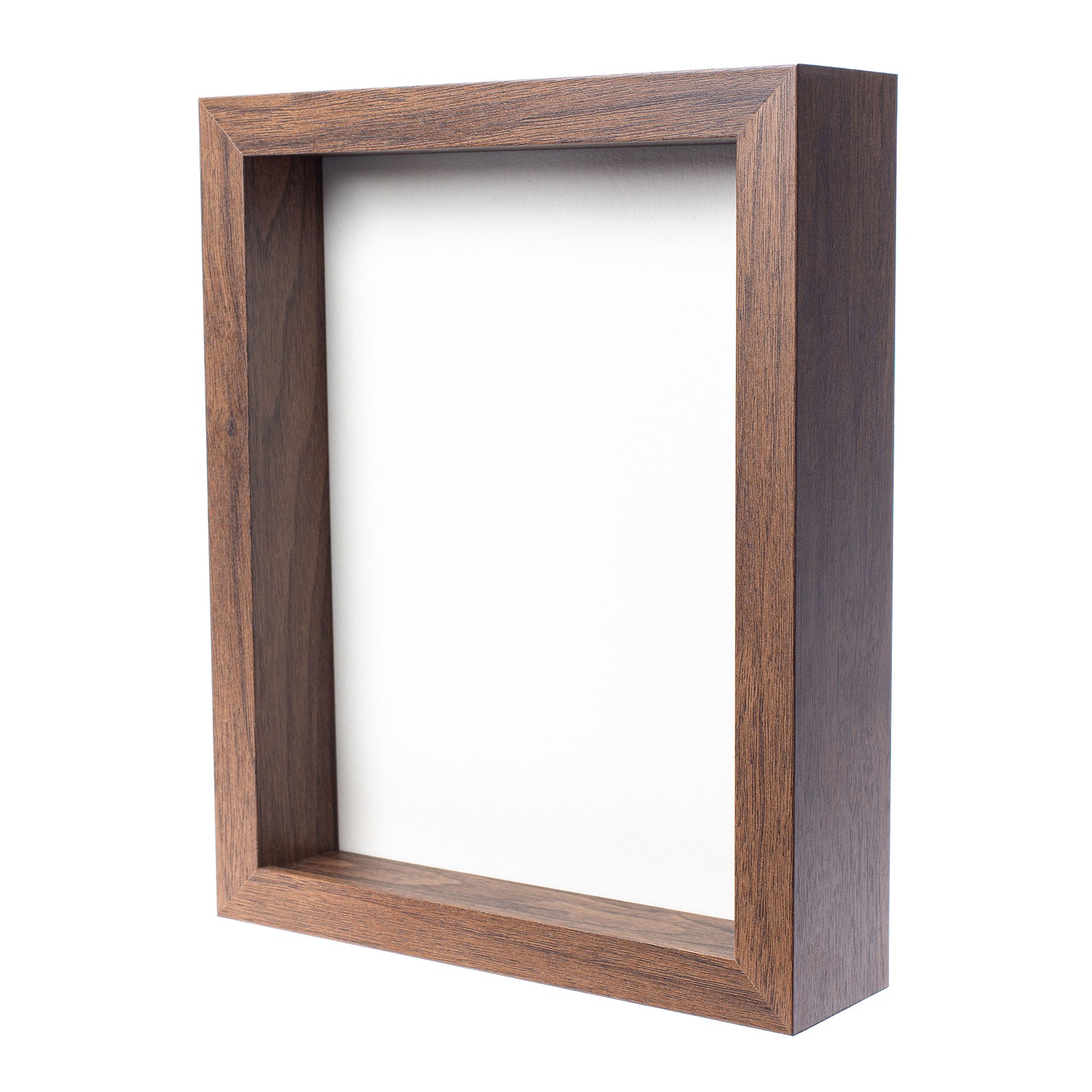 8” x 10” Dark Oak Wood Shadow Box Frame