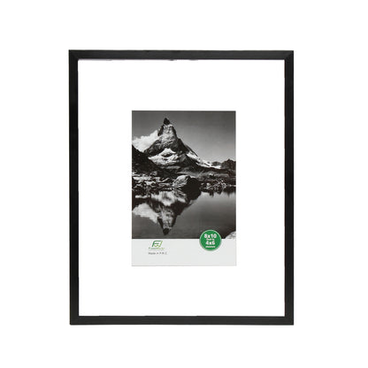 8" x 10" Deluxe Black Aluminum Contemporary Floating Picture Frame