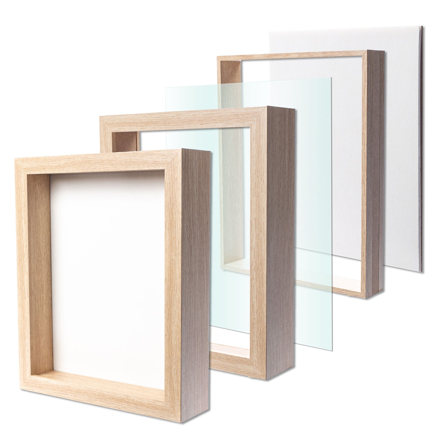 8x8 Picture Frame, Solid Oak Wood 8”x8” Picture Frames Matted to  6”x6”,Square 8 x 8 Wood Frame with Tempered Real Glass, Rustic 8x8 Photo  Frame for