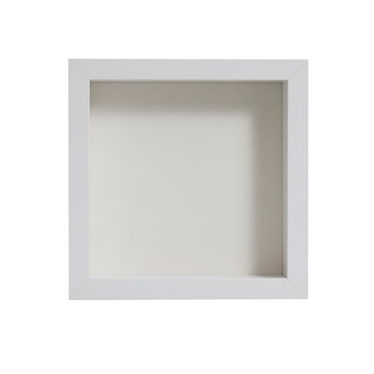 8" x 8” White MDF Wood Shadow Box Frame