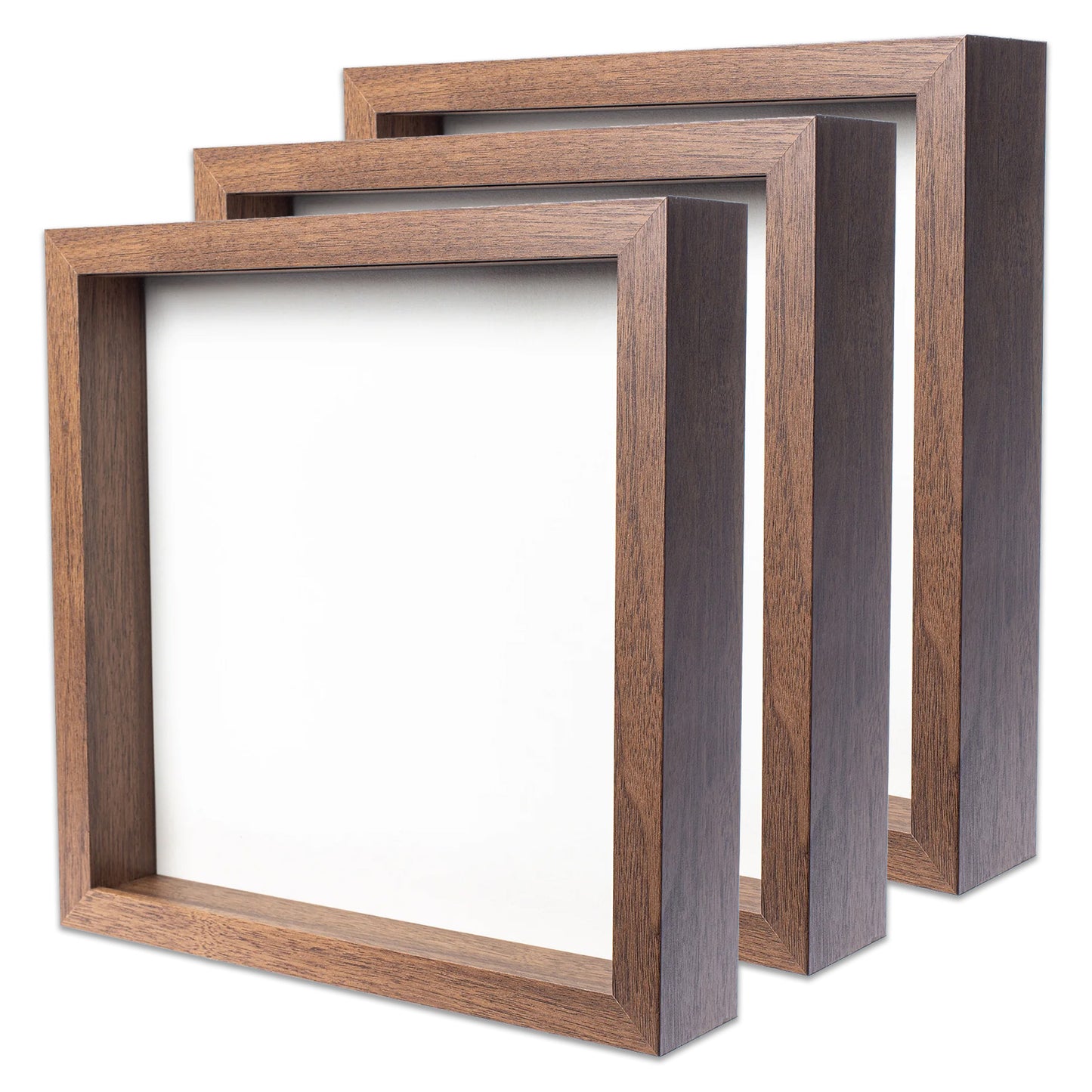 11" x 11” Dark Oak MDF Wood Shadow Box Frame