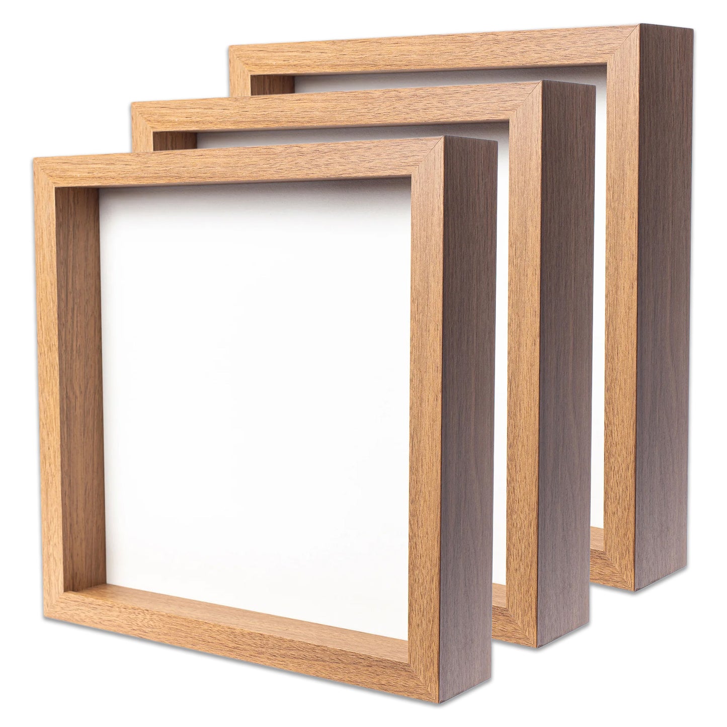 11" x 11” Light Oak MDF Wood Shadow Box Frame