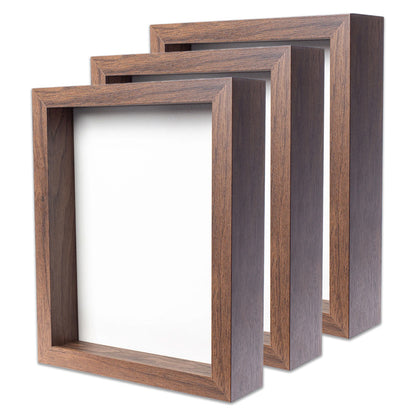 8” x 10” Dark Oak MDF Wood Shadow Box Frame