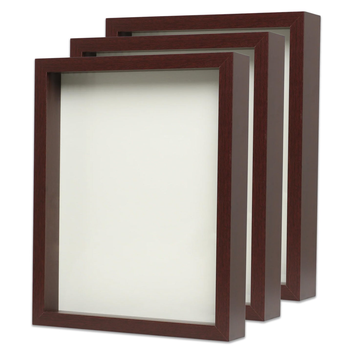 8” x 10” Mahogany MDF Wood Shadow Box Frame