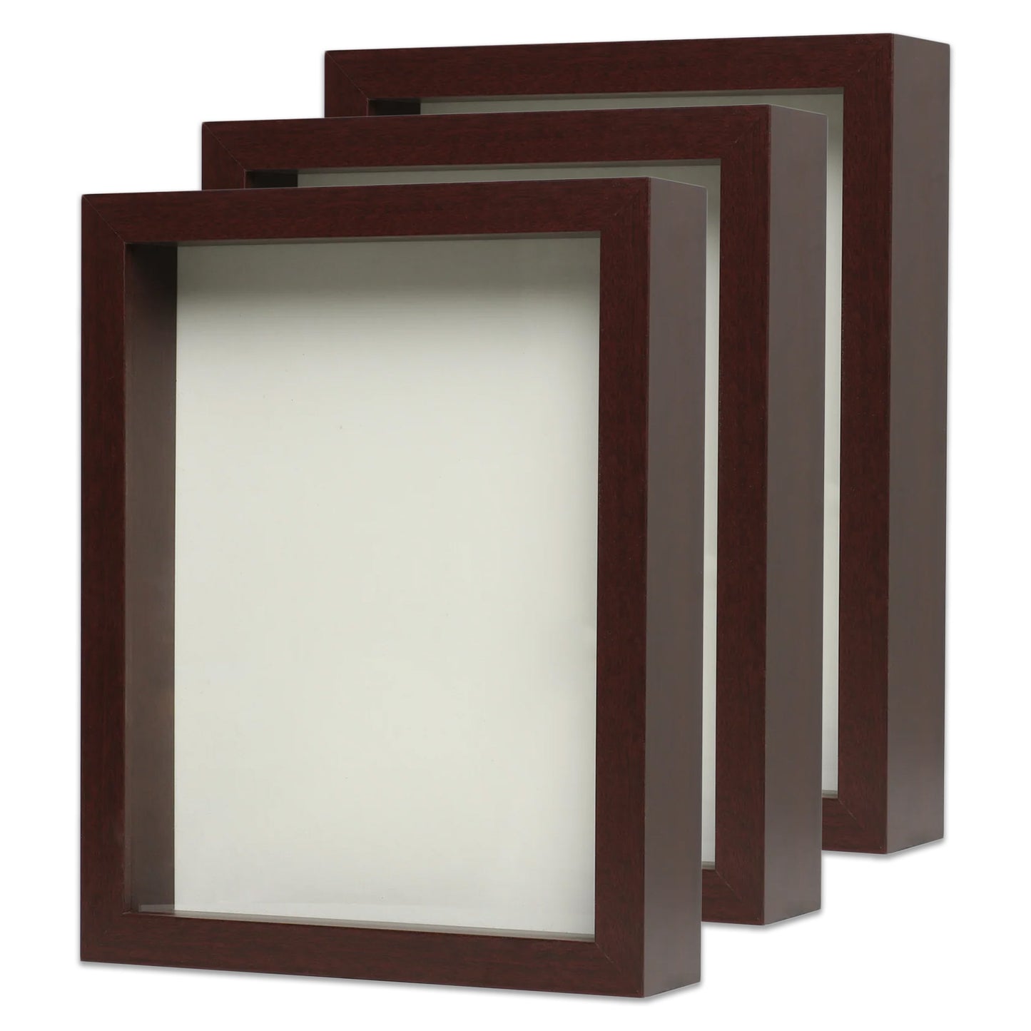 8 1/2” x 11” Mahogany MDF Wood Shadow Box Frame