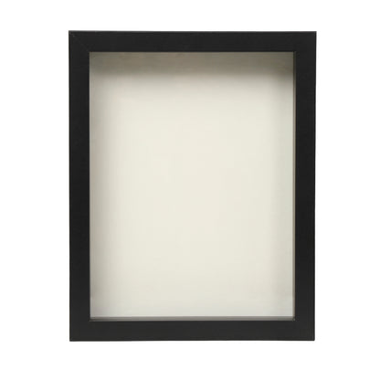 8.5” x 11” Black Wood Shadow Box Frame