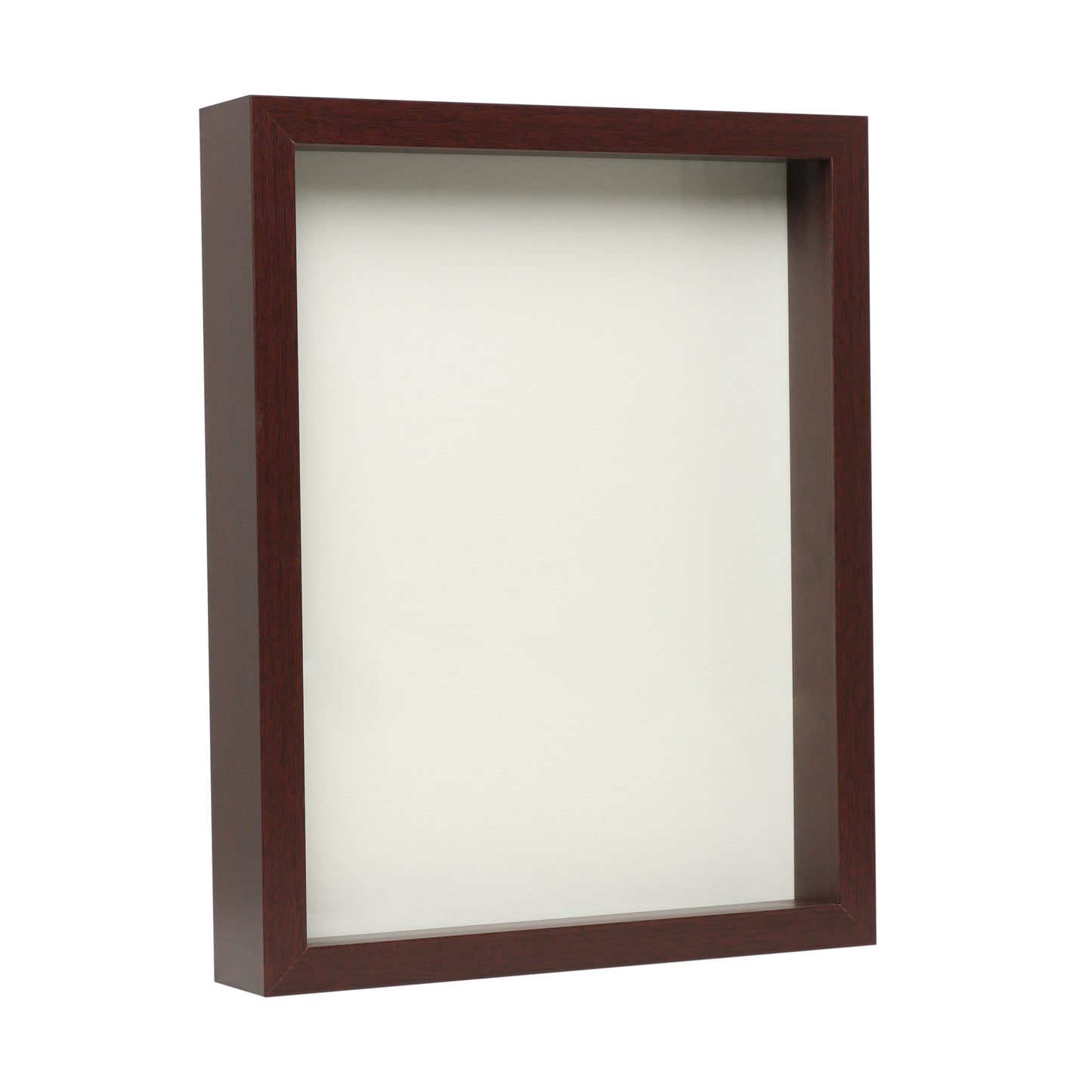 11" x 14” Mahogany Wood Shadow Box Frame